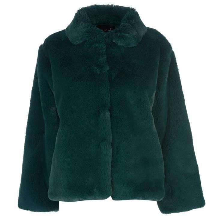 Boxy Teddy Faux Fur Coat