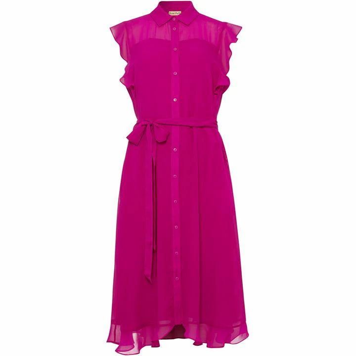 Phase Eight Riley Chiffon Dress - Magenta