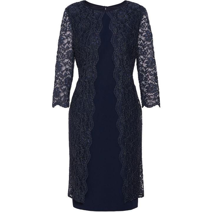 Dailyn Crepe And Lace Dress
