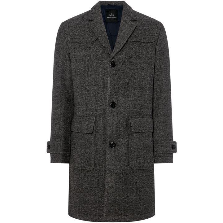 Padded Wool Overcoat