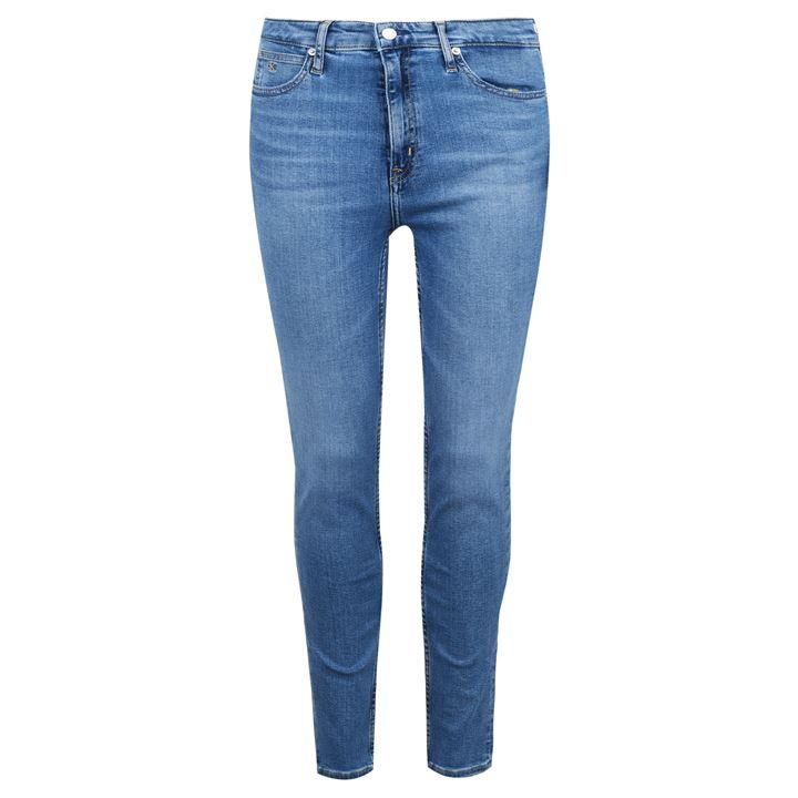 Calvin Klein Jeans High Rise Skinny Jeans - CA046 MID BLUE