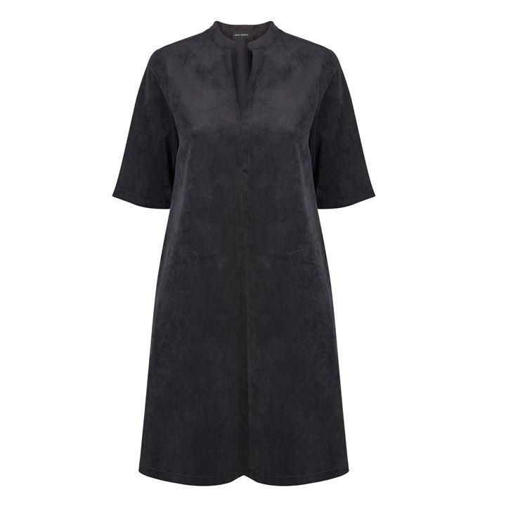 James Lakeland Corduroy Half Sleeve Dress - Black