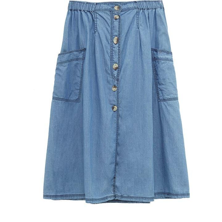 Great Plains Luca Denim Skirt - Mid Blue