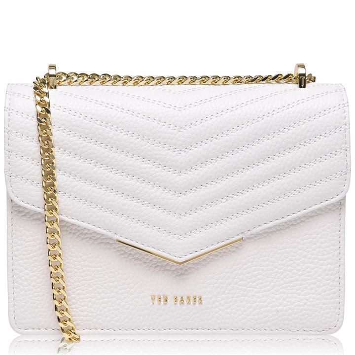 Ted Baker Bonitah Small Crossbody Quilted Bag - White