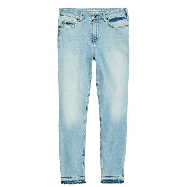 Jack Wills Fernham Skinny Cropped Jeans - Light Indigo