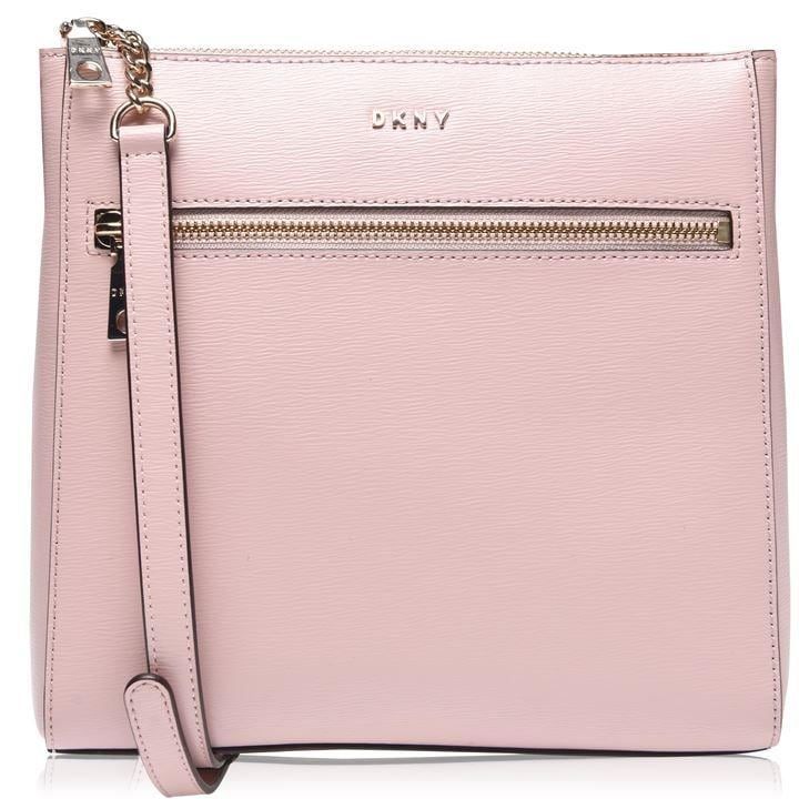DKNY Top Zip Pocket Cross Body Bag - CashmerePnk CAH