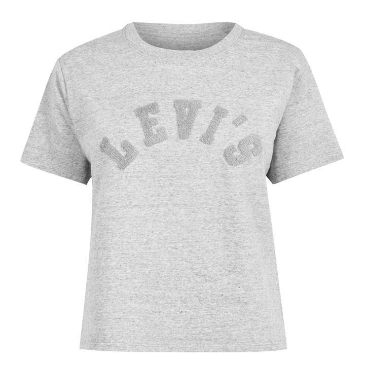Levis Graphic Varsity T Shirt - Grey