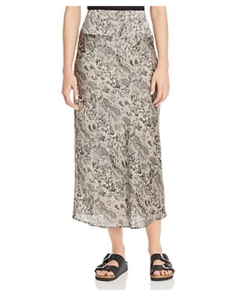 Free People Normani Leopard-Print Midi Skirt