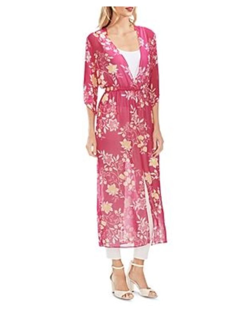 Vince Camuto Sheer Floral Maxi Dress