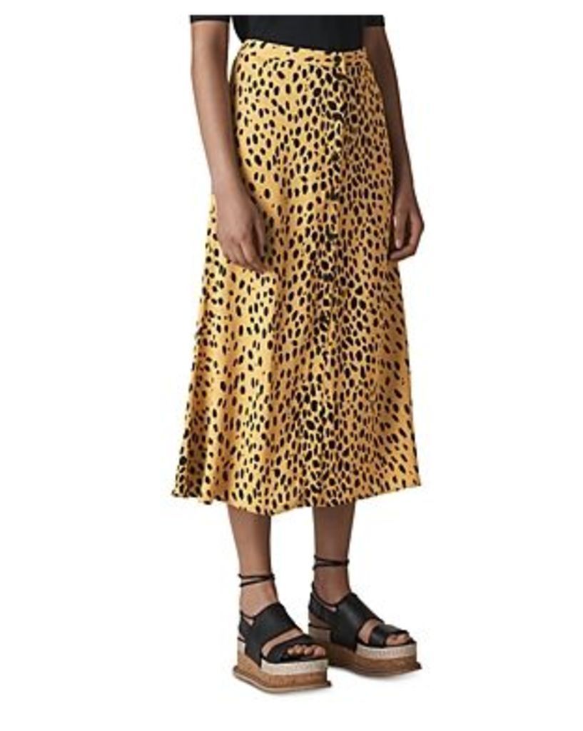 Cheetah Print Midi Skirt