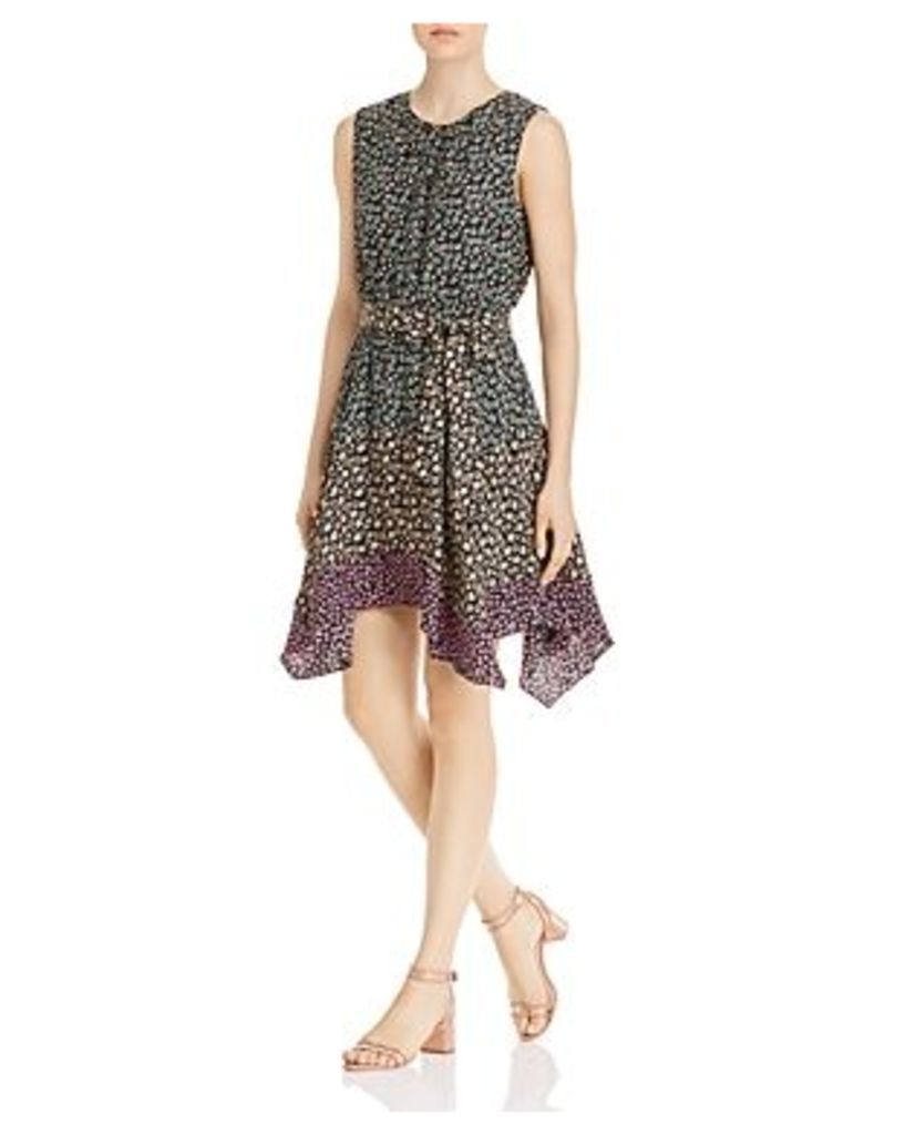 Rebecca Taylor Louisa Sleeveless Floral Mix Print Dress