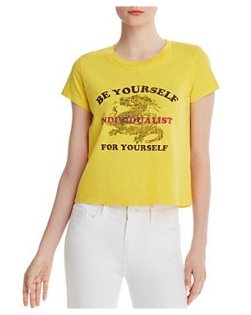 Pam & Gela Be Yourself Cropped Tee