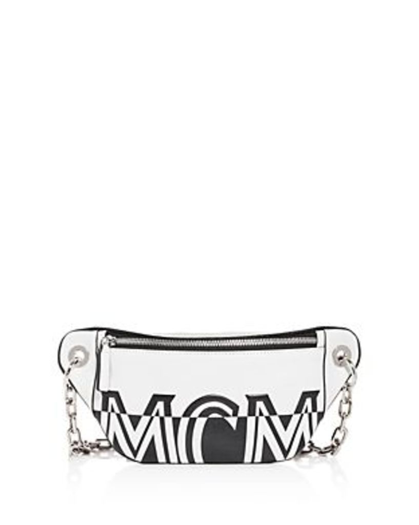 Mcm Logo Small Leather Belt Bag