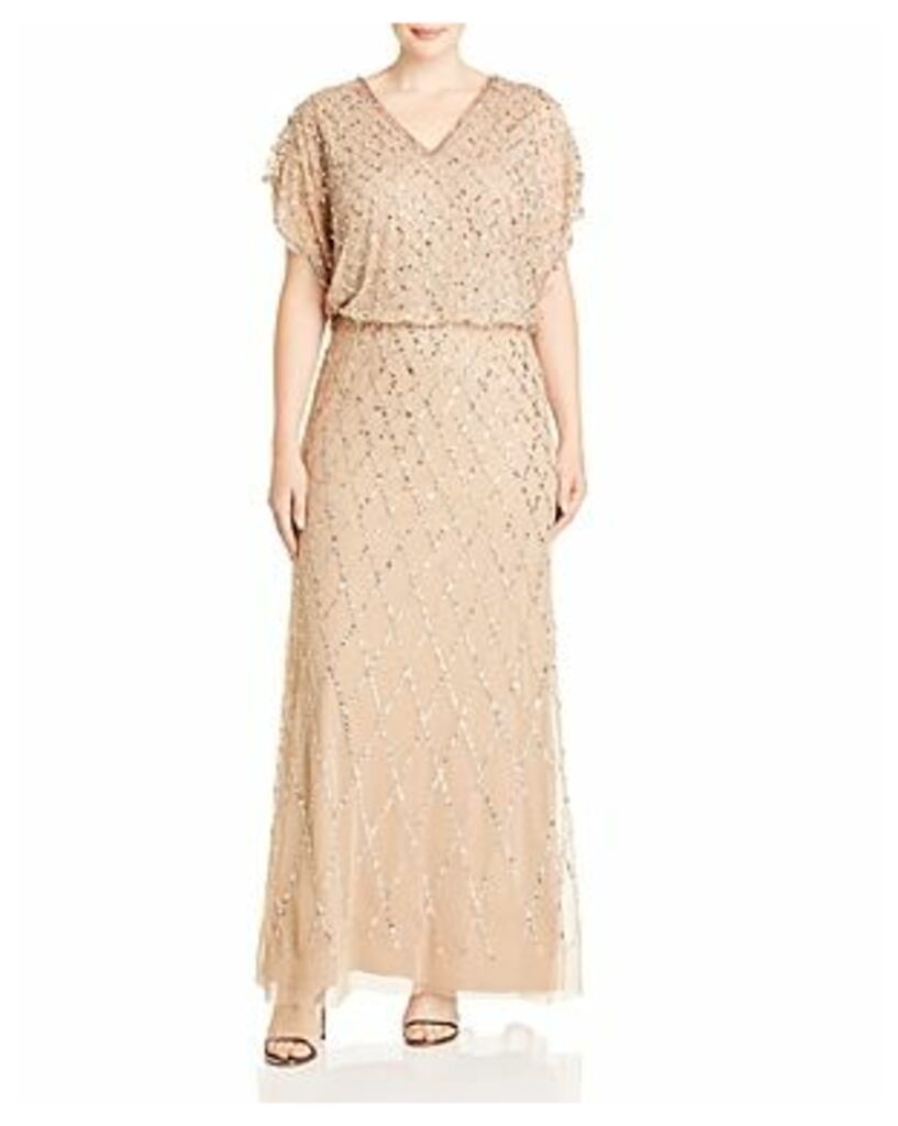 Blouson Sequined Gown