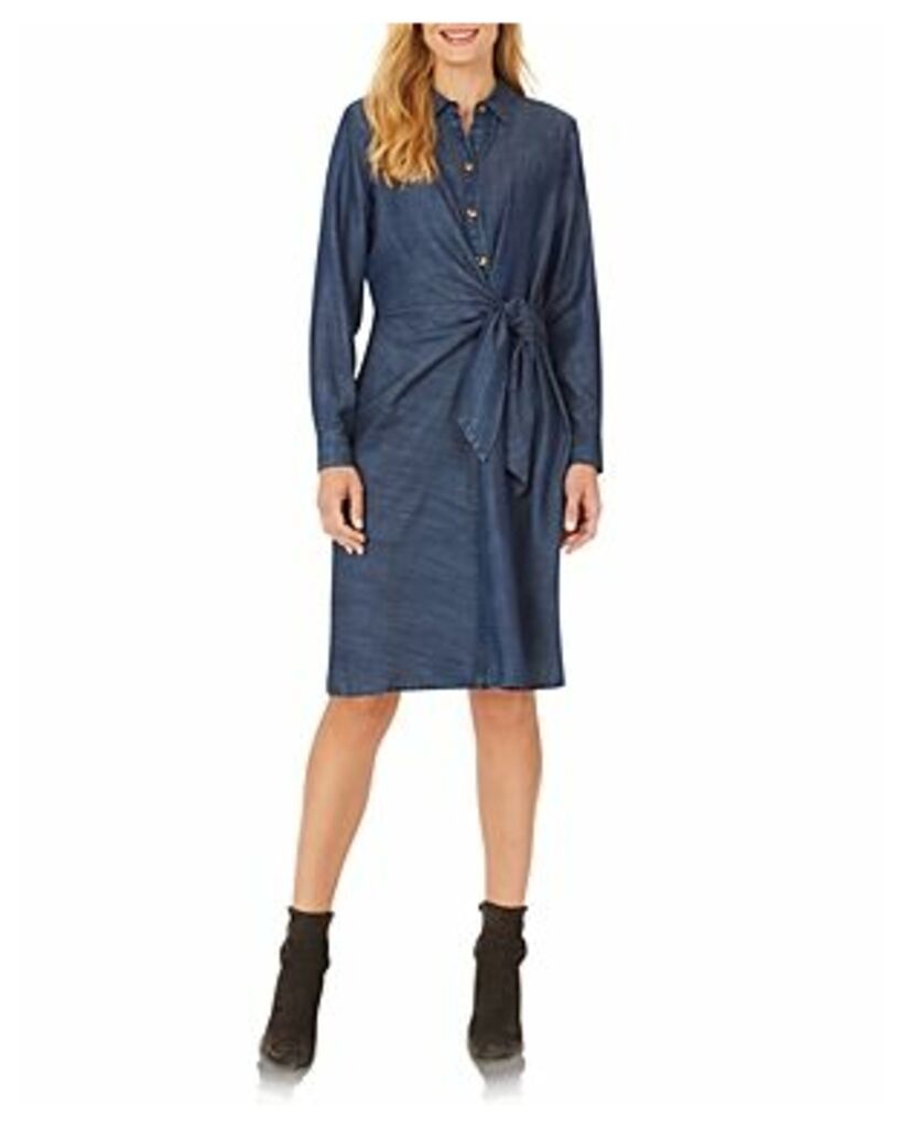 Parisian Tie Front Cotton Dress