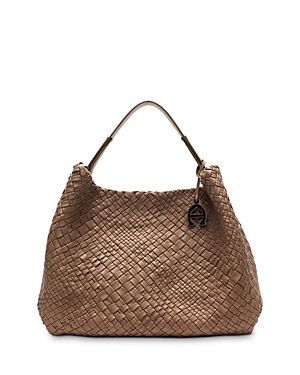Eitenne Aigner Irena Woven Leather Hobo