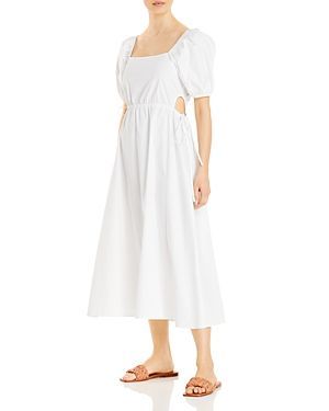Poplin Side Tied Cut-Out Dress (61% off) - Comparable value $128
