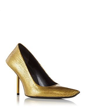 Women's Essex Python Embossed Pointed Toe Pumps