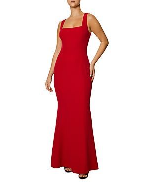 Square Neck Mermaid Gown