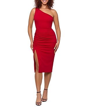 One Shoulder Ruched Dress - 100% Exclusive