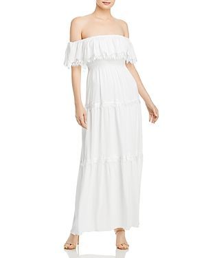 Off the Shoulder Evening Long Dress - 100% Exclusive