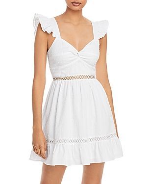 Clip Dot Flutter Sleeve Dress - 100% Exclusive