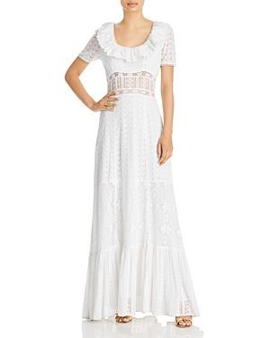 Stassie Lace Eyelet Embroidered Dress