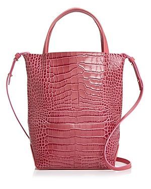 Small Croc-Embossed Tote