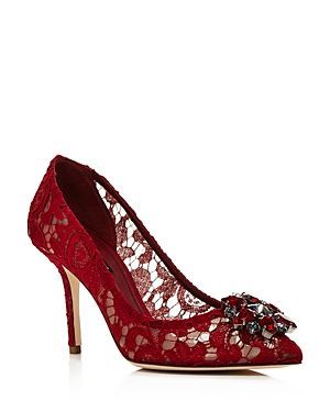 Women's Lace Embroidered Pumps