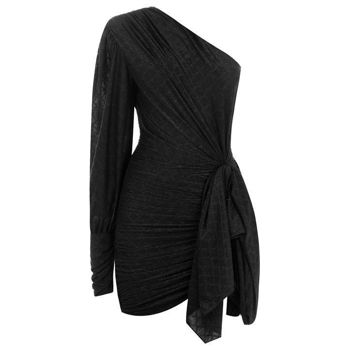 REDEMPTION Asymmetrical Dress - Black 999
