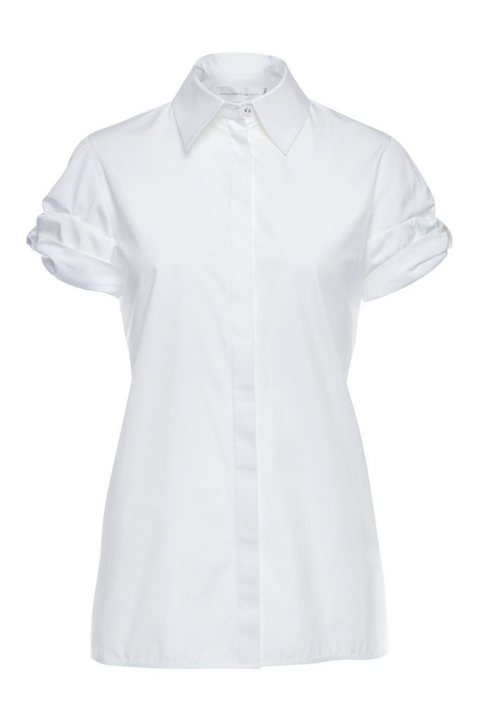 Victoria Victoria Beckham Bow Sleeve Cotton Shirt