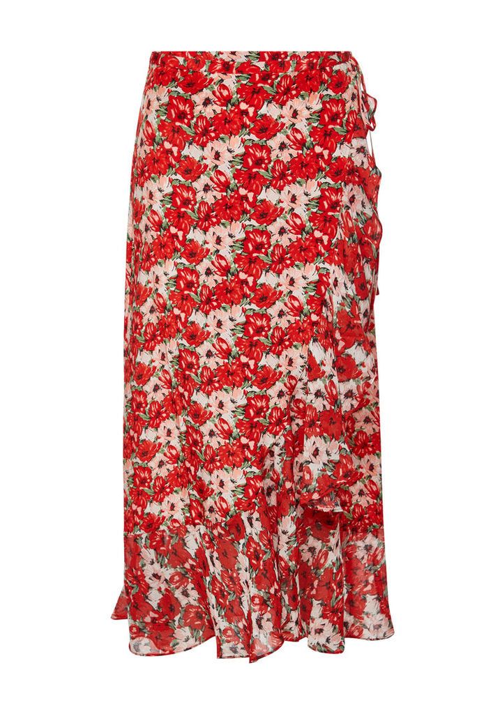RIXO LONDON Gracie Floral Wrap Skirt