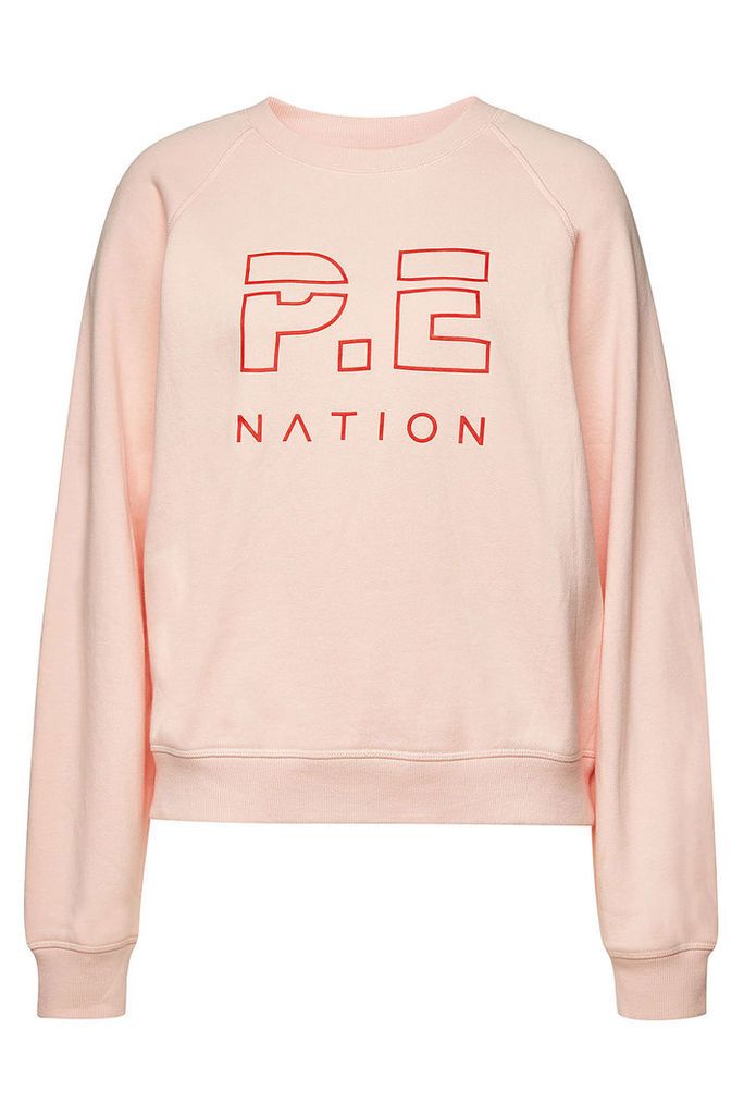 P.E. Nation Shuffle Printed Cotton Sweatshirt