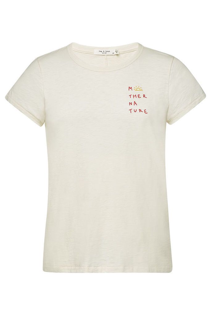 Rag & Bone/JEAN Mother Nature Printed Cotton T-Shirt