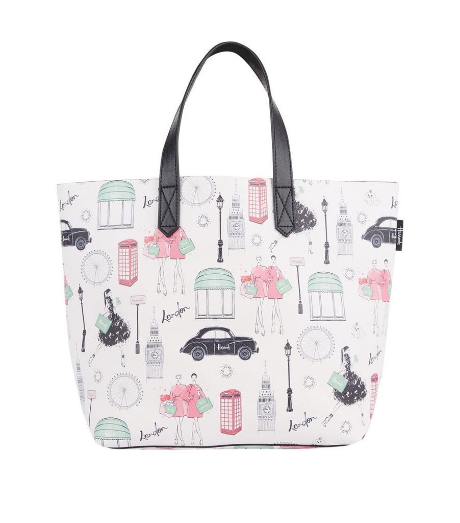 Small City Style Print Tote Bag