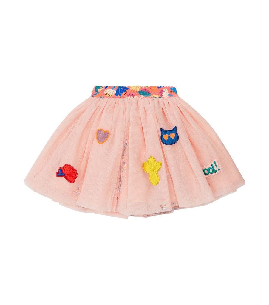 Embellished Tulle Skirt