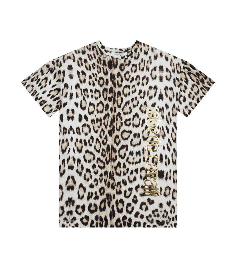 Leopard Print T-Shirt Dress