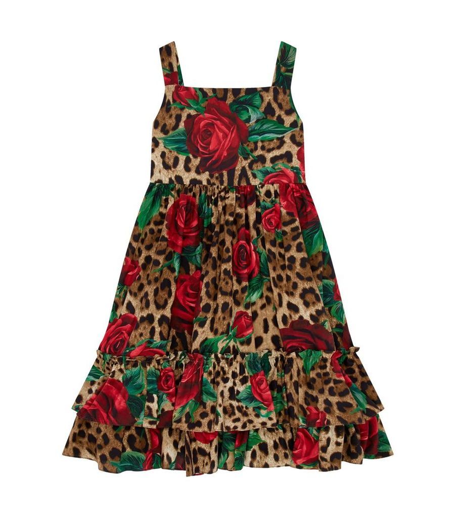 Floral Leopard Print Dress