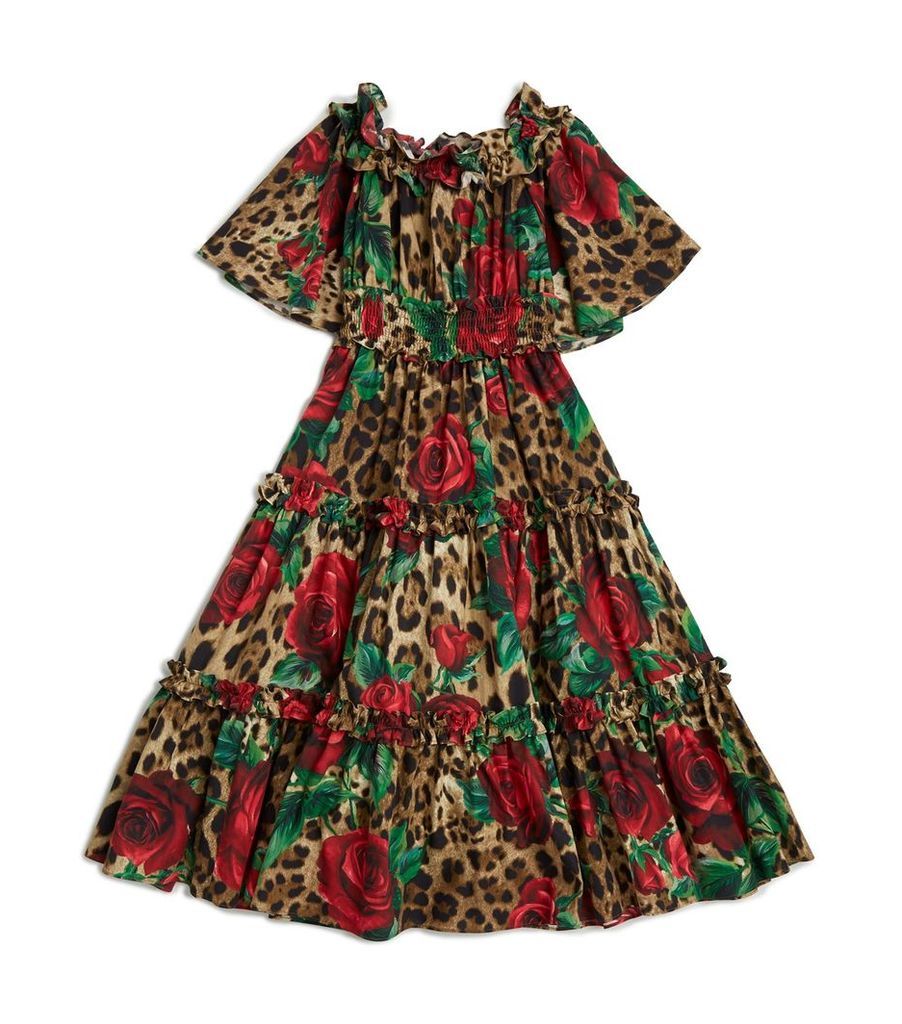 Rose Leopard Dress