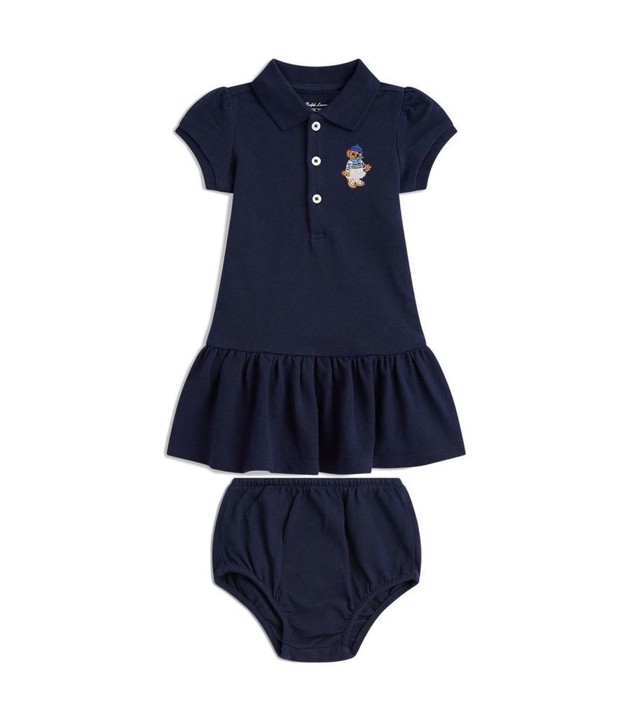Polo Bear Dress and Bloomers Set