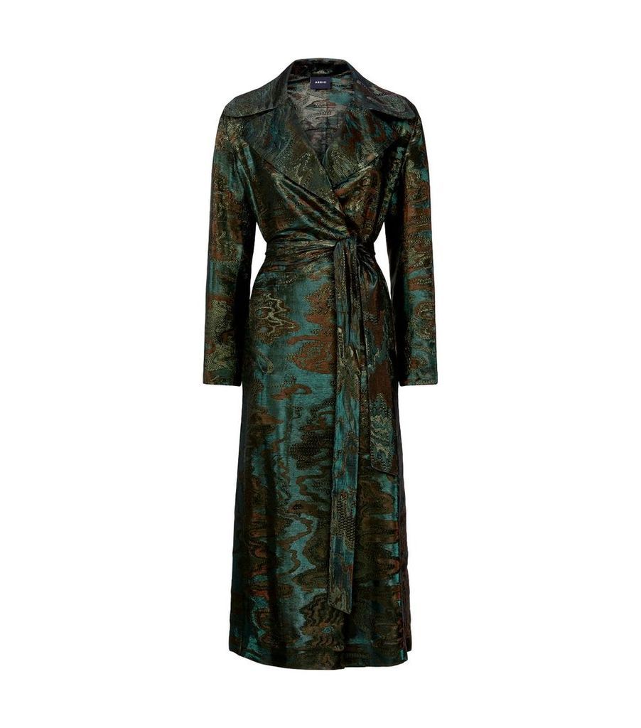 Tosh Wool-Silk Jacquard Coat