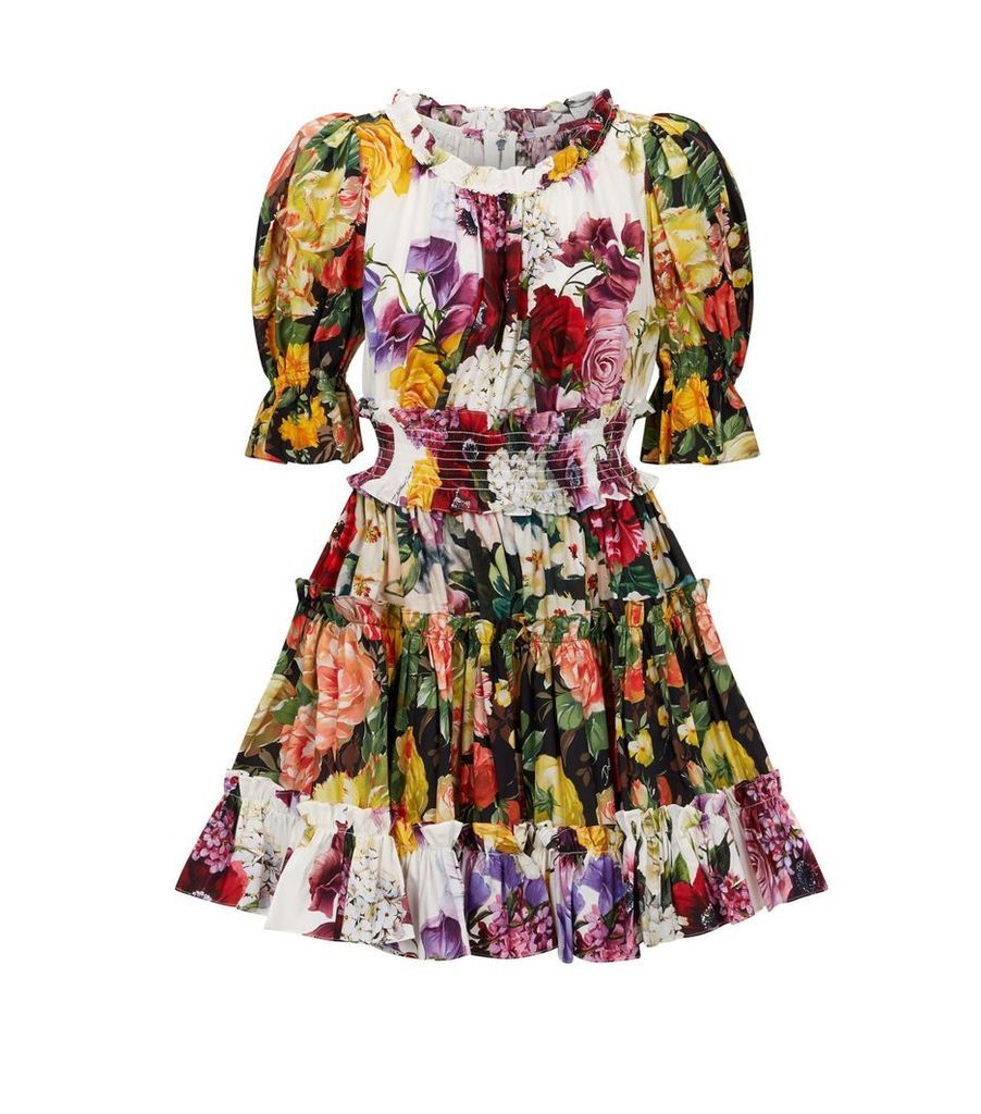 Cotton Floral Mini Dress
