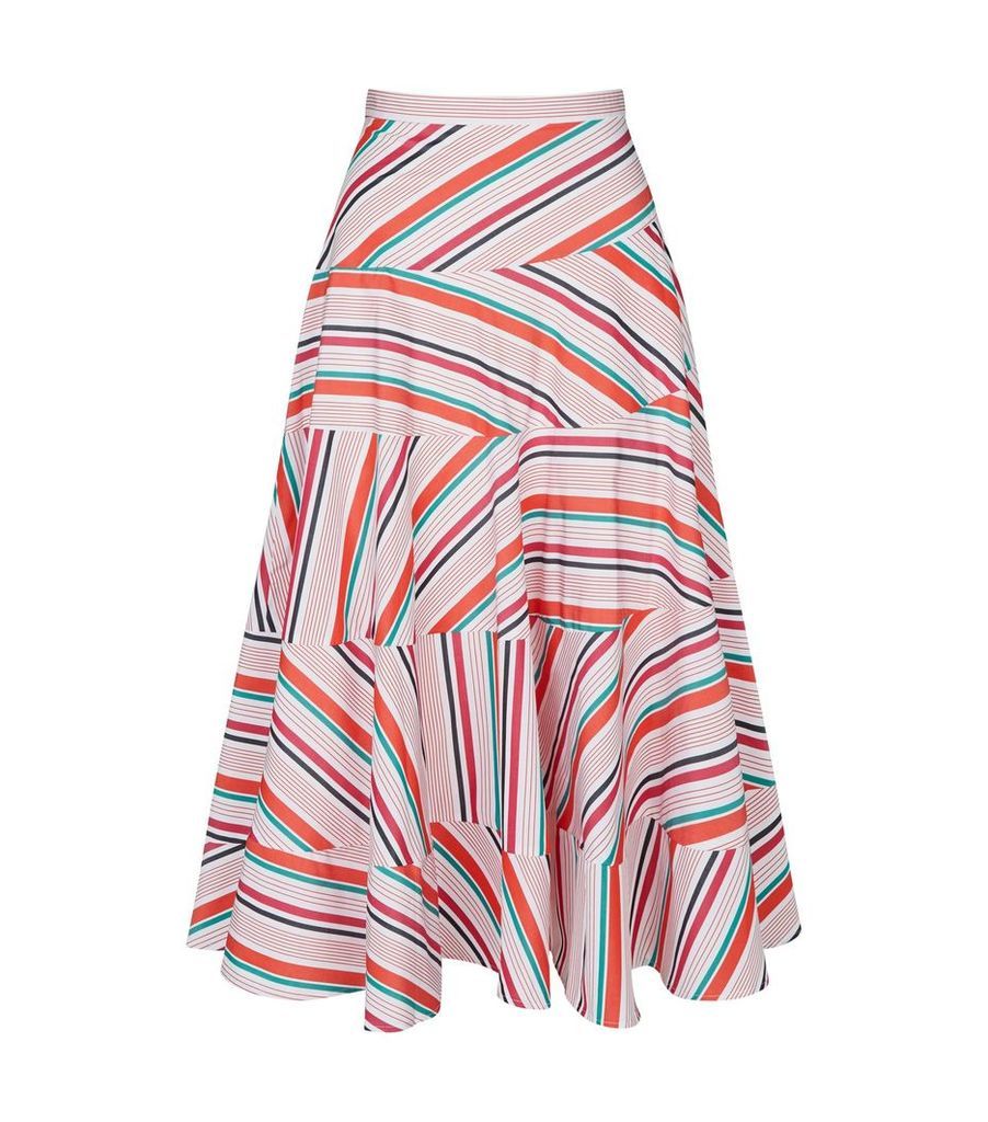 Twirl Shirting Stripe Skirt