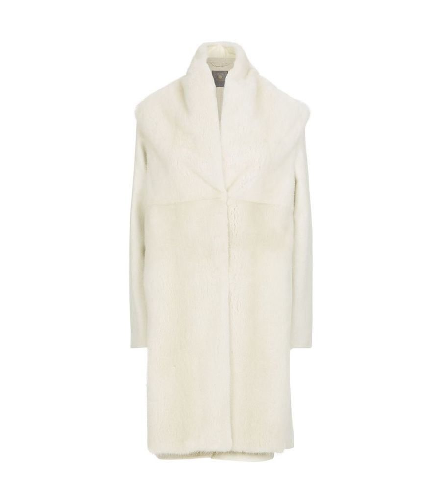 Cashmere Coat with Mink Gilet