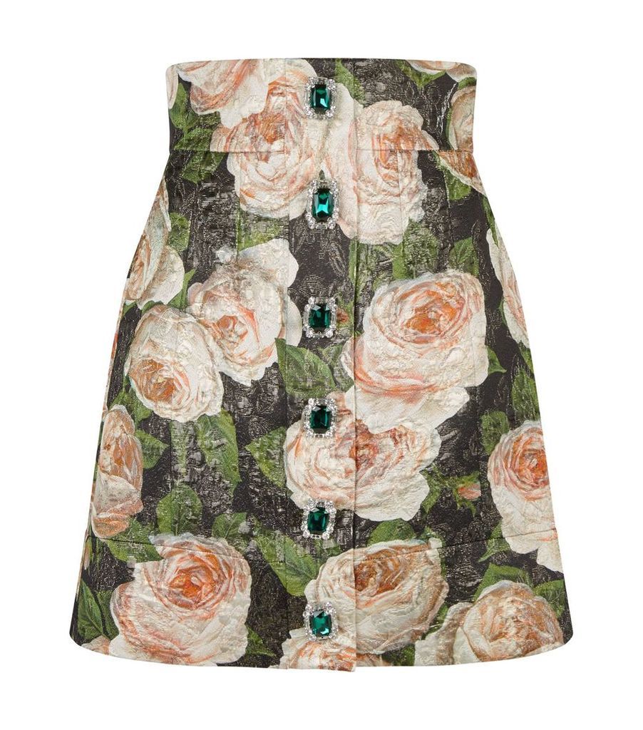 Gemstone Jacquard Skirt