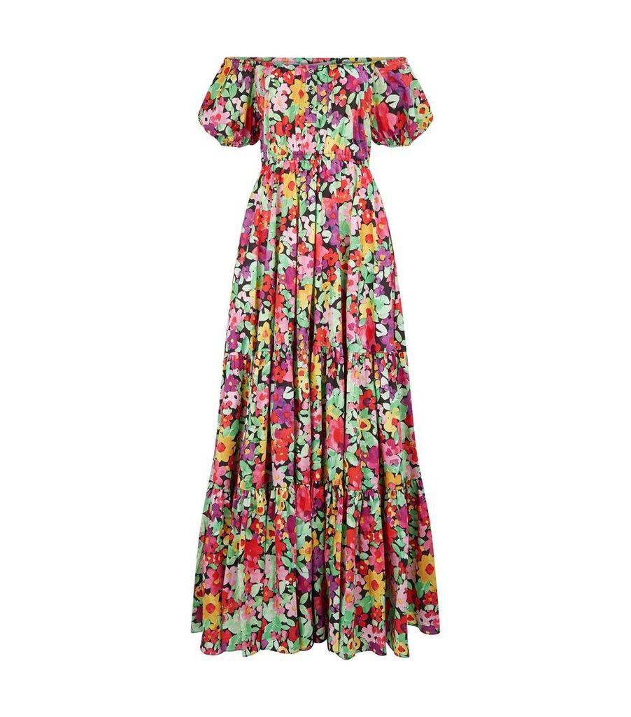 Off-The-Shoulder Floral Maxi Dress