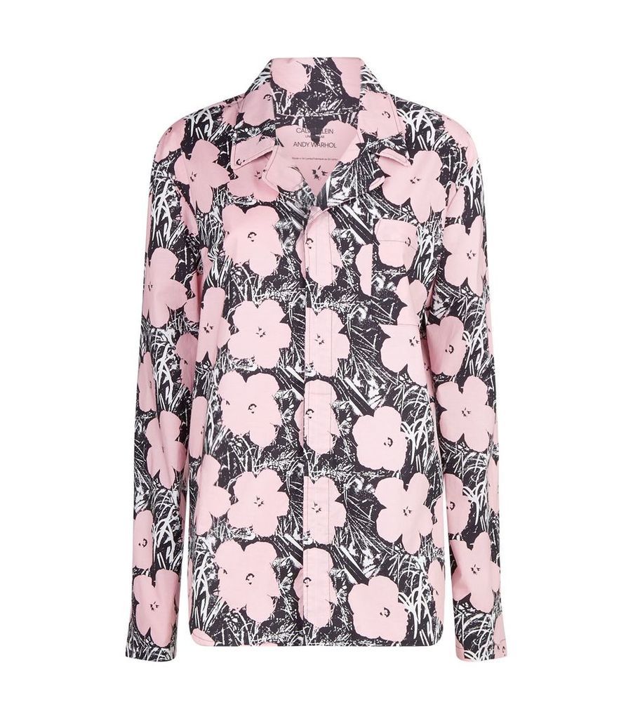 x Andy Warhol Floral Print Pyjama Top