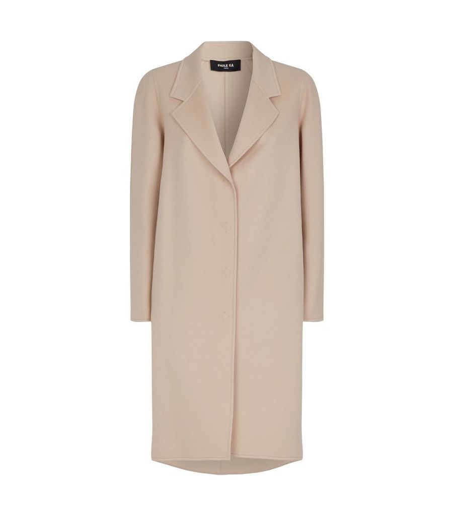 Cashmere-Wool Bow Coat