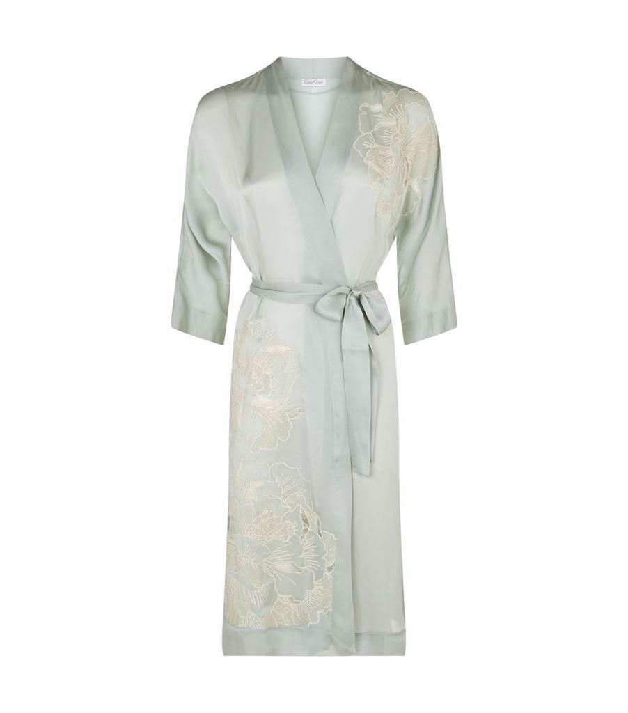 Lace Silk Kimono Robe