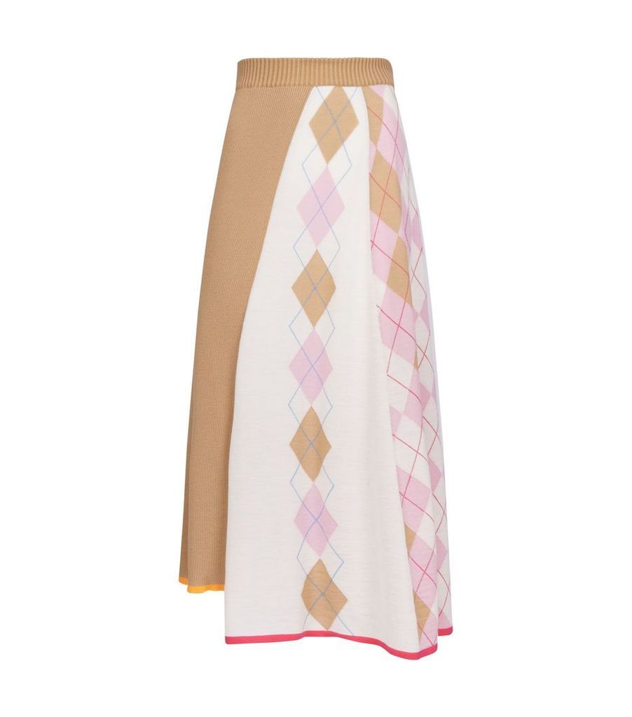 Argyle Knitted Skirt